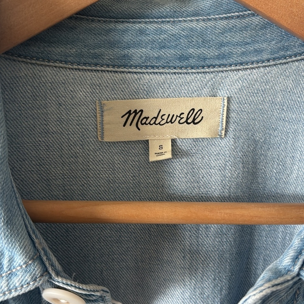 Madewell light blue denim chore coat size S - Picture 2 of 8